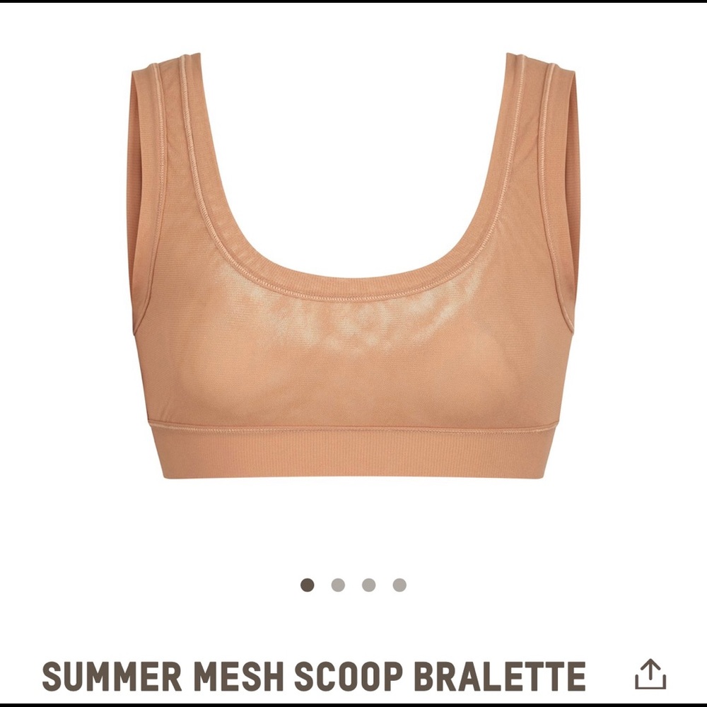 SKIMS Summer Mesh Scoop Bralette- Sienna